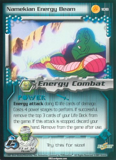Cell Saga: Namekian Energy Beam 108