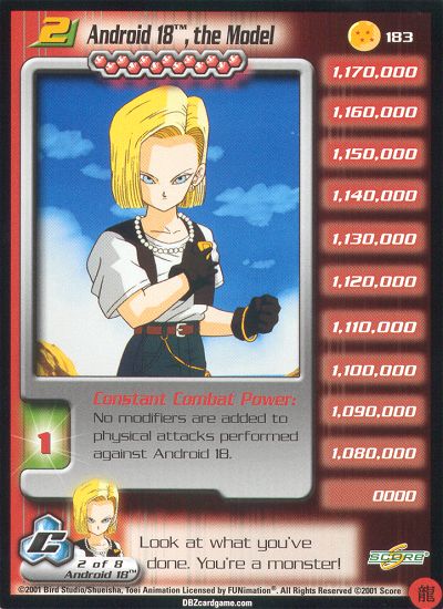Cell Saga: Android 18, the Model 183