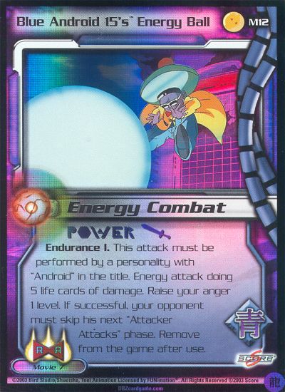 Blue Android 15;s Energy Ball M12