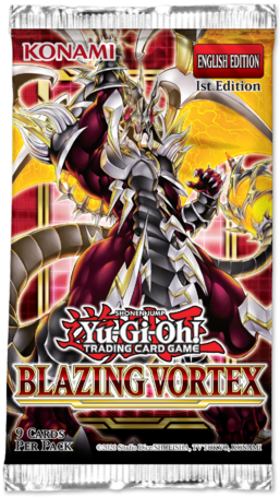 YuGiOh Blazing Vortex 1st edition Booster Pack