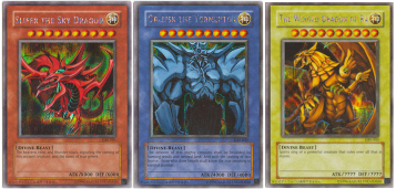 Yu-Gi-Oh! Promo: American God Card: A Complete 3-Card Secret Rare Foil Set